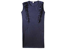 Сарафан шкільний французький трикотаж СФ-71-34 темно-синій (р.134) ТМ Клим Solmir