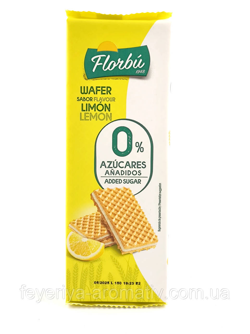 Вафлі з лимоном без цукру Florbu 0% 150г Іспанія