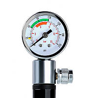 Al Насос велосипедний West Biking YP0711032 ручний з індикатором Blue