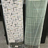 Постільний комплект двоспальний 180х220 Хаотичні штрихи (23163) Бязь Ранфорс з компаньйоном, фото 2