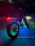 Яскрава підсвітка велосипеда світлодіодною смугою в прозорому силіконі. Водозащена. 8 кольорів у наявності., фото 7