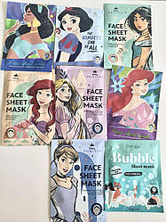 Дитяча тканинна маска для обличчя Disney Princess 20 мл в асорт