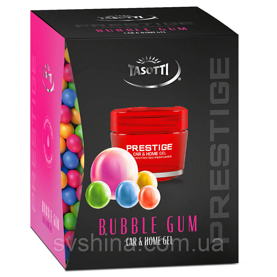 Ароматизатор гелевий на панель Tasotti Gel Prestige Bubble Gum (Жовальна Гумка) 50ml