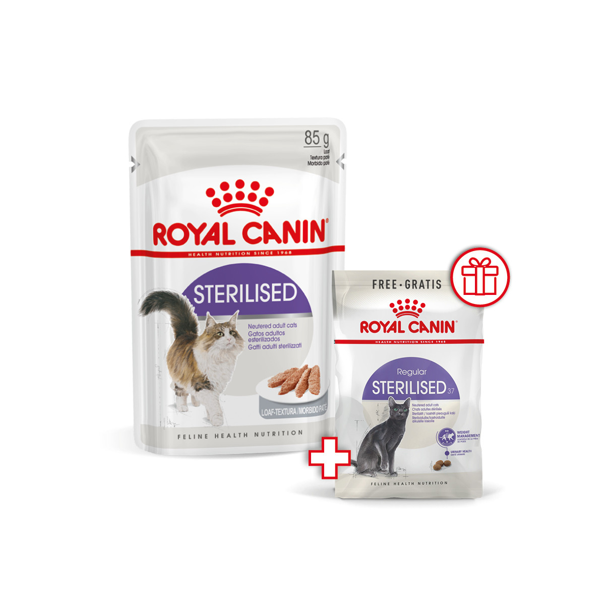 Вологий корм для дорослих стерилізованих котів ROYAL CANIN STERILIZED LOAF 0.085 кг