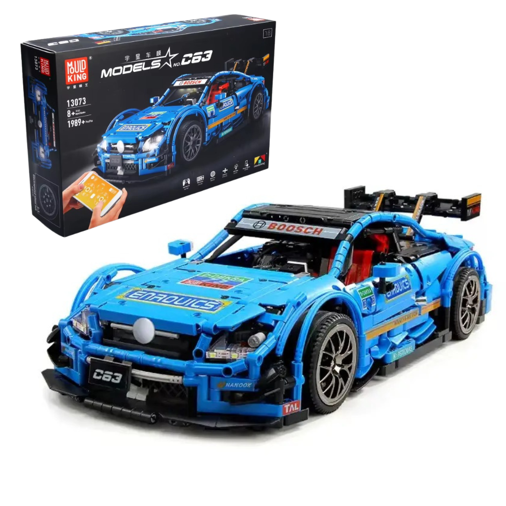 Конструктор спортивна машина Mercedes-Benz AMG G63 з дистанційним керуванням на 1989 деталей, синя, фото 1