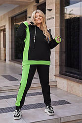 Спортивний костюм жіночий теплий з капюшоном