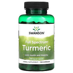 Куркума Swanson Full Spectrum Turmeric 720 mg (100 капсул.)