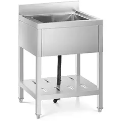Стіл з мийкою 1 відділення Royal Catering RCSSS-60X60-S
