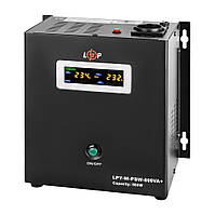 Джерело безперебійного живлення LogicPower 12V LPY-W-PSW-800VA+(560Вт)5A/15A з правильною синусоїдою