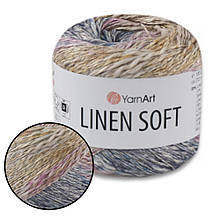 YarnArt Linen soft, №7404, пряжа льон, віскоза, бавовна