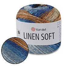 YarnArt Linen soft, №7411, пряжа льон, віскоза, бавовна