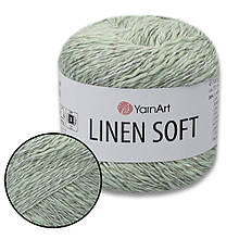 YarnArt Linen soft, Полин No7312, пряжа льон, віскоза, бавовна