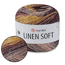 YarnArt Linen soft, №7415, пряжа льон, віскоза, бавовна