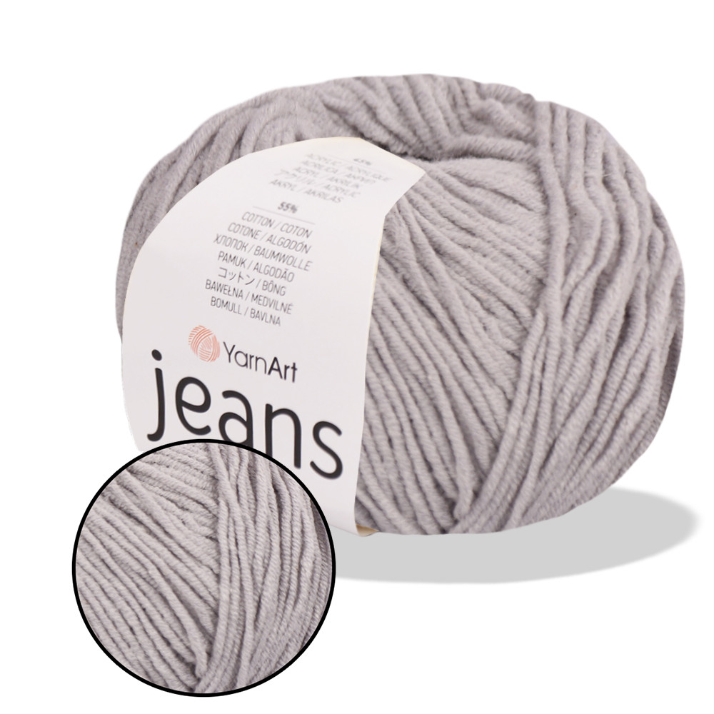 YarnArt Jeans, Попелясто-сірий №80