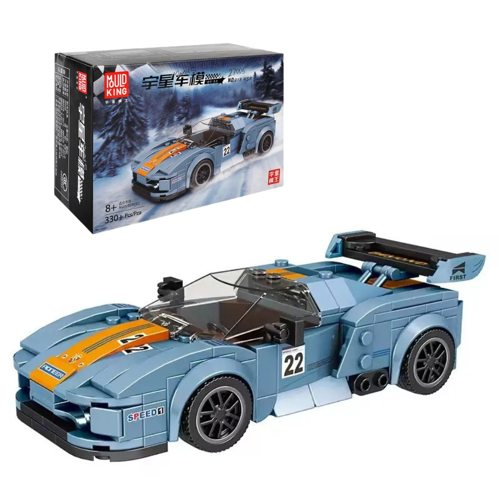 Конструктор Спортивна машина Ford на 330 деталей, блакитна, фото 1