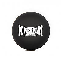 Масажний силіконовий м'яч PowerPlay PP-4354 Silicone Lacrosse Ball (6.3см.) Чорний