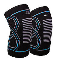 Наколінники спортивні PowerPlay PP-4099 Knee Support Чорно/Сині L/XL (пара)