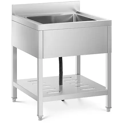 Стіл з мийкою RCSSS-70X70-S Royal Catering, фото 1