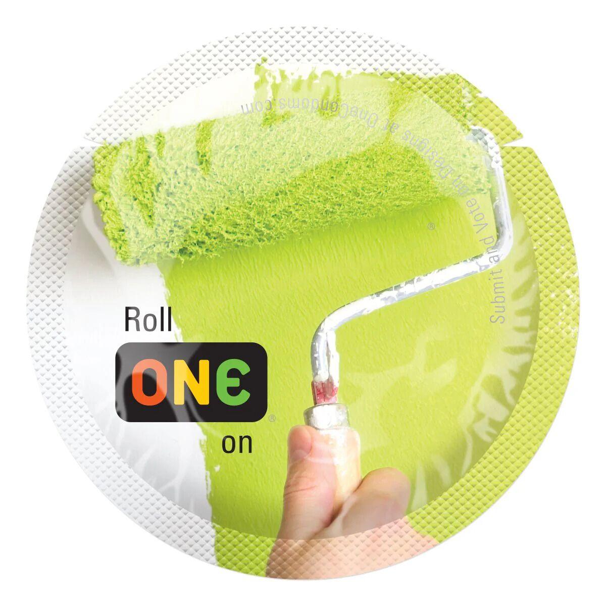 Презерватив ONE Color Sensations — Roll ONE on (Green) 1 шт.