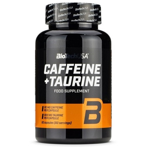 Предтренувальний комплекс Biotech USA Caffeine + Taurine (60 капсул.)