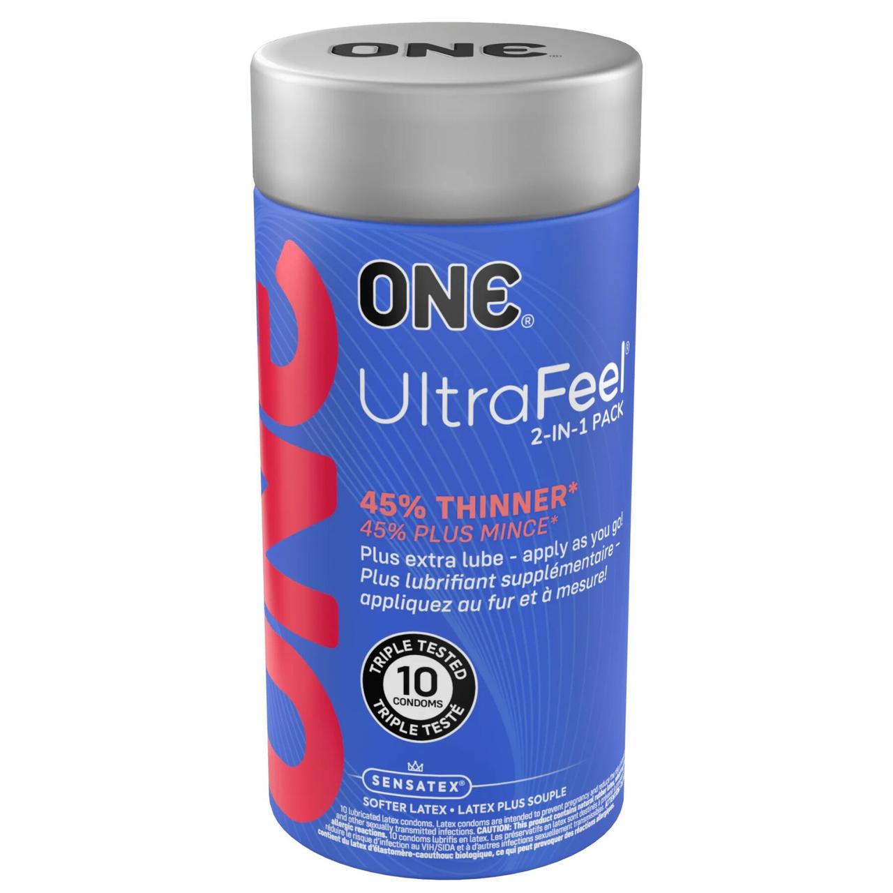 Презервативи ONE Ultra Feel 10 шт., подарункове паковання тюб