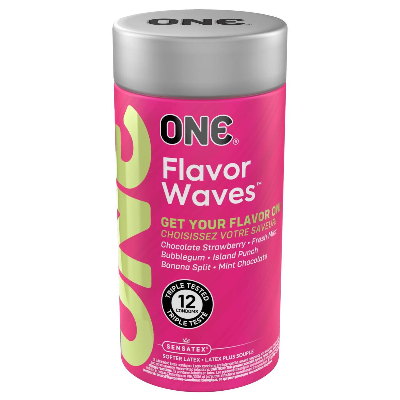 Презервативи ONE FlavorWaves 12 шт., подарункове паковання тюб
