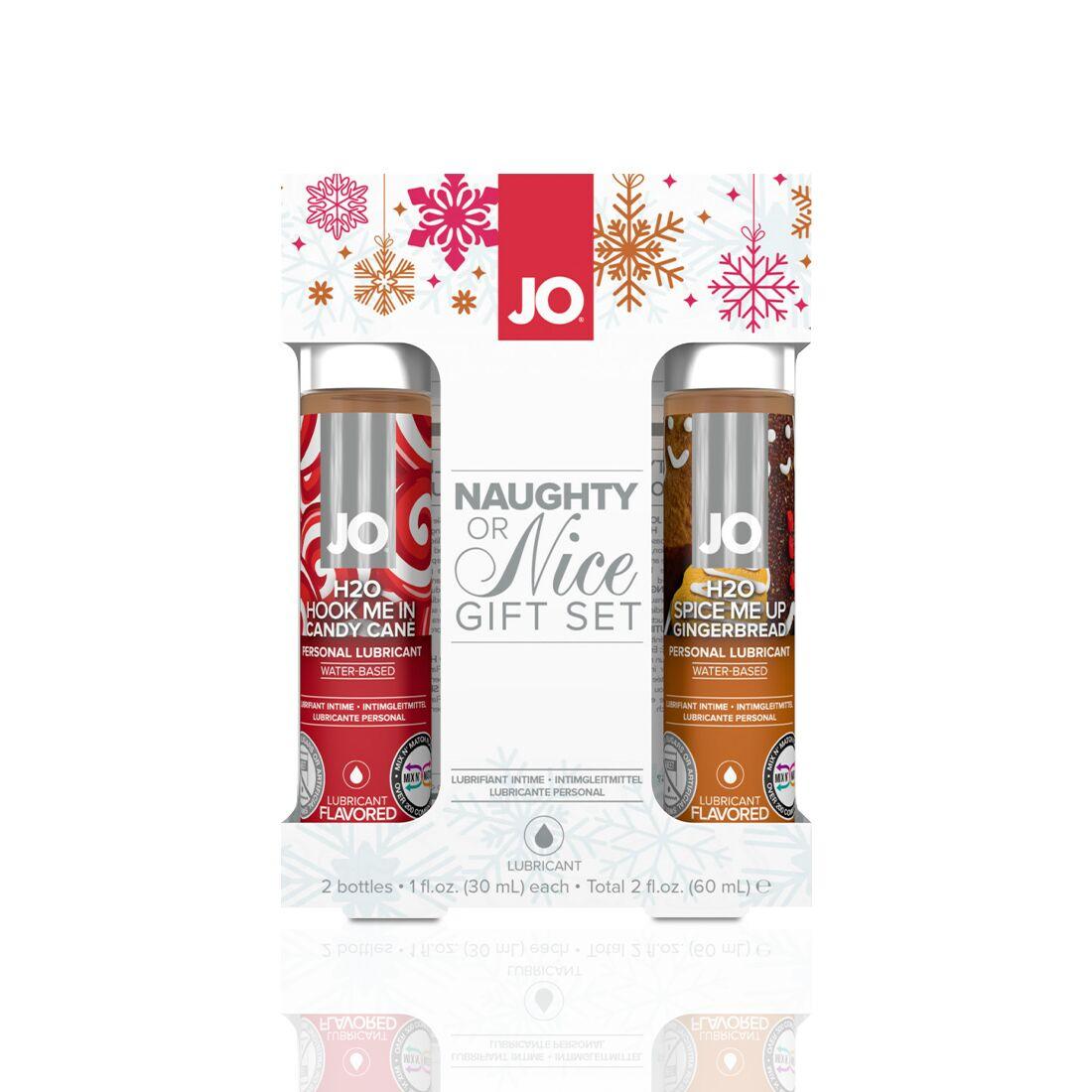 Розпад!!! Набір лубрикантів JO Naughty or Nice Gift Set (2×30 мл) (термін 06.2025)