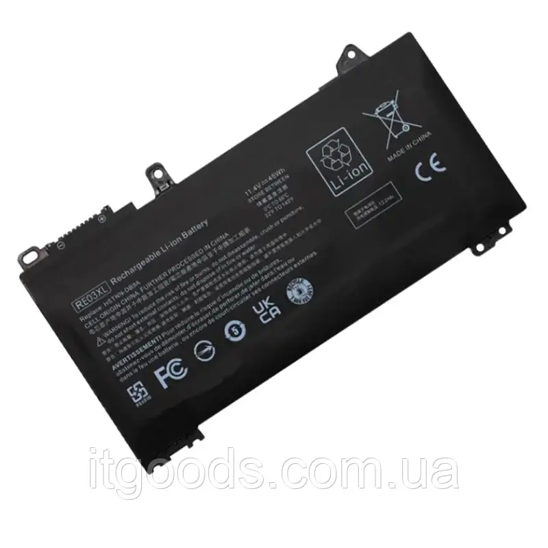Акумулятор RE03XL HP ProBook 430 440 445 450 455R G6 430 440 445 450 G7 HSTNN-OB1C HSTNN-UB7R HSTNN-DB9A
