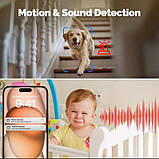 Wi-Fi IP камера MOES TUYA 4MP | панорама 360° | Нічне бачення | Вбудований мікрофон, фото 6