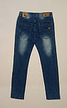 Джинси для хлопчика, на шнурку, сині ДШ, фото 2
