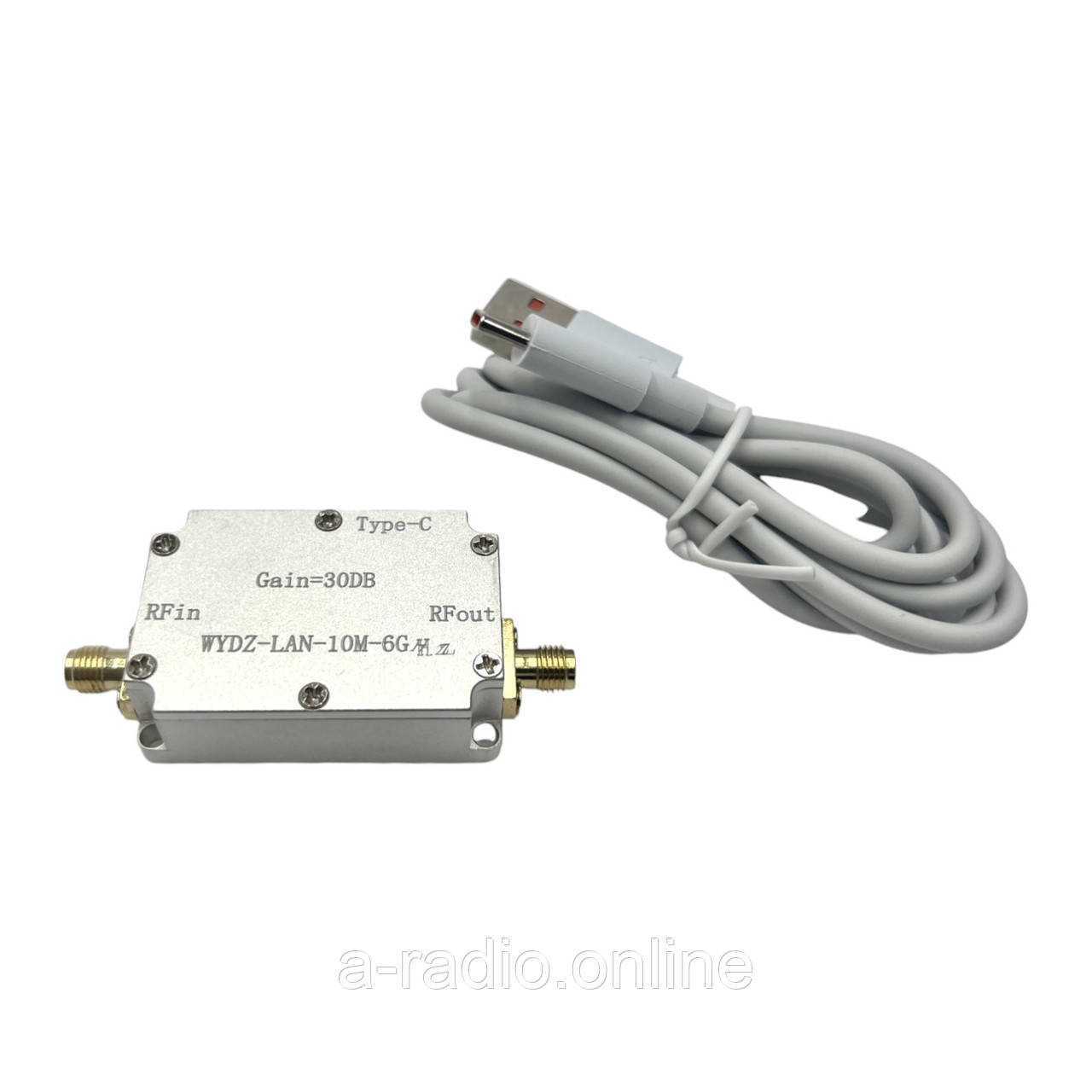 Малошумний підсилювач LNA Low Noise Amplifier 30 dB 10M-6GHz МШП