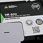 Автомобільний акумулятор FIAMM Ecoforce AGM  80Аh 800А R+ (VR800) (L4), фото 4