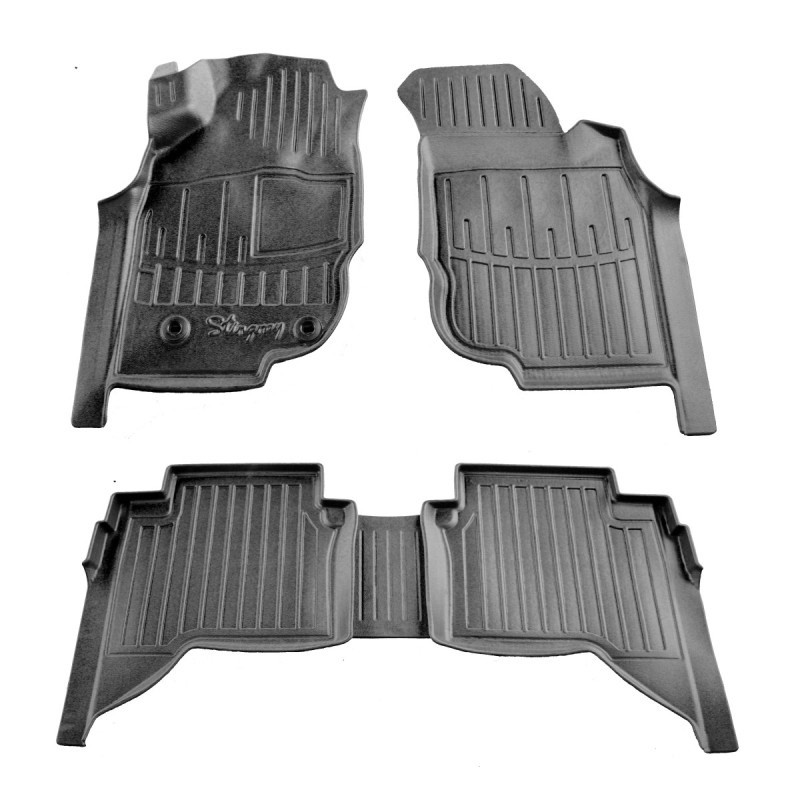 Килимки Stingray 3D (Crew Cab, 5 шт) для Toyota Hilux 2006-2015 рр, фото 1