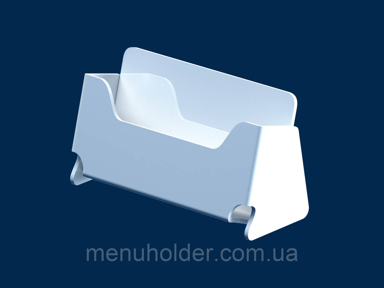Візитниця настільна (акрил молочний 3 мм)