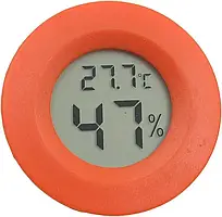 Термометр із гігрометром — РК-дисплей — оранжевий