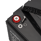 Акумулятор гелевий Rebel 12V 100Ah (BAT0421) для мотоциклів та ІБП, вага 24,5 кг, чорний корпус, фото 2