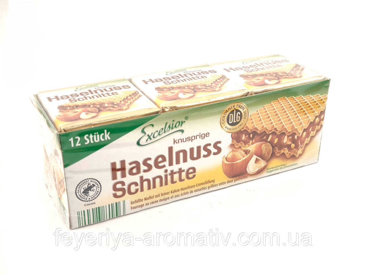 Вафлі Excelsior Haselnuss Schnitte 250г (Німеччина)