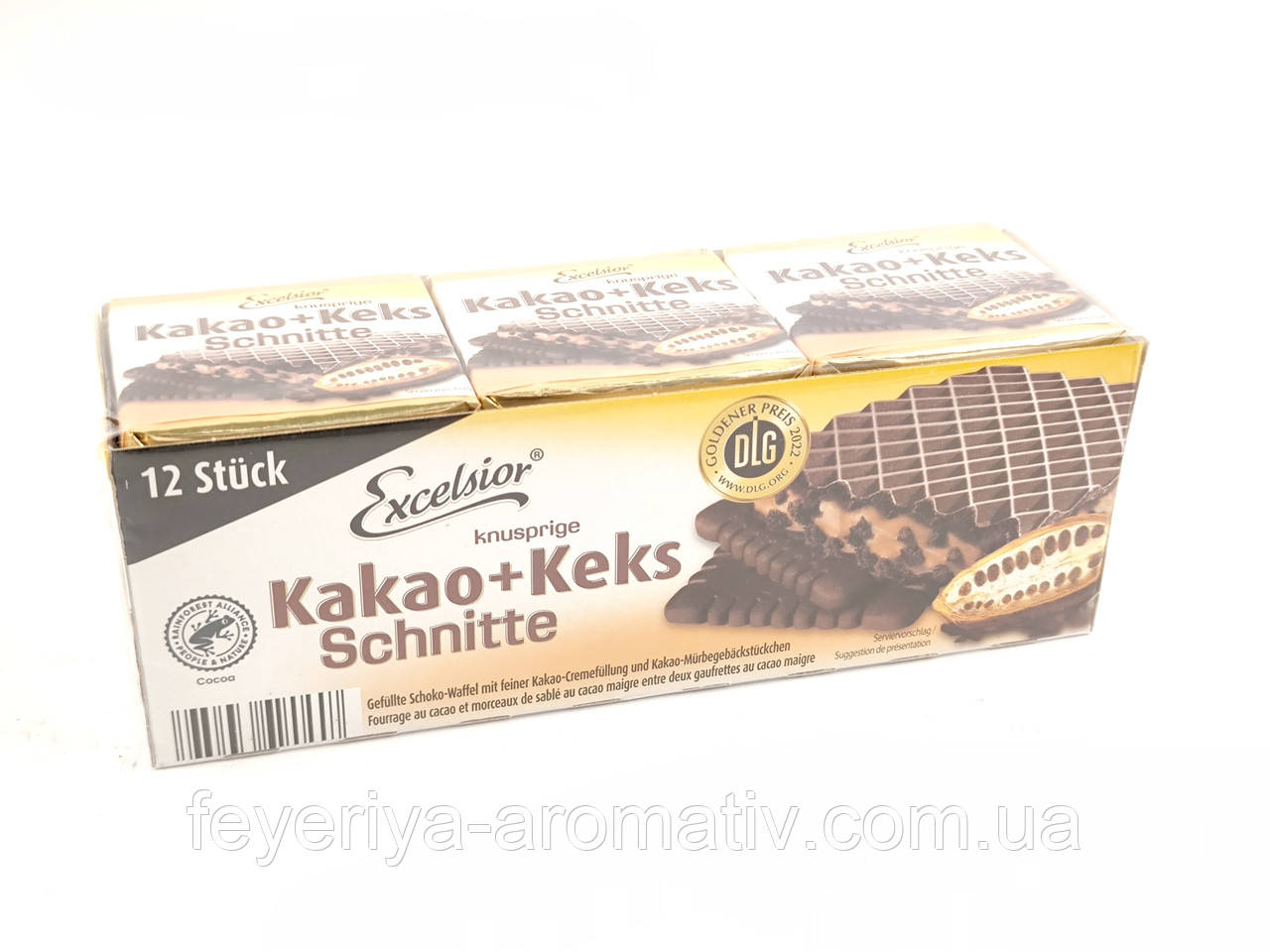 Вафлі Excelsior Kakao + Keks Schnitte 250г (Німеччина)
