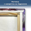 Набірна модульна картина 60 х 115 см (3шт х 35х60 см) з абстракцією, синтетичне полотно, фото 6