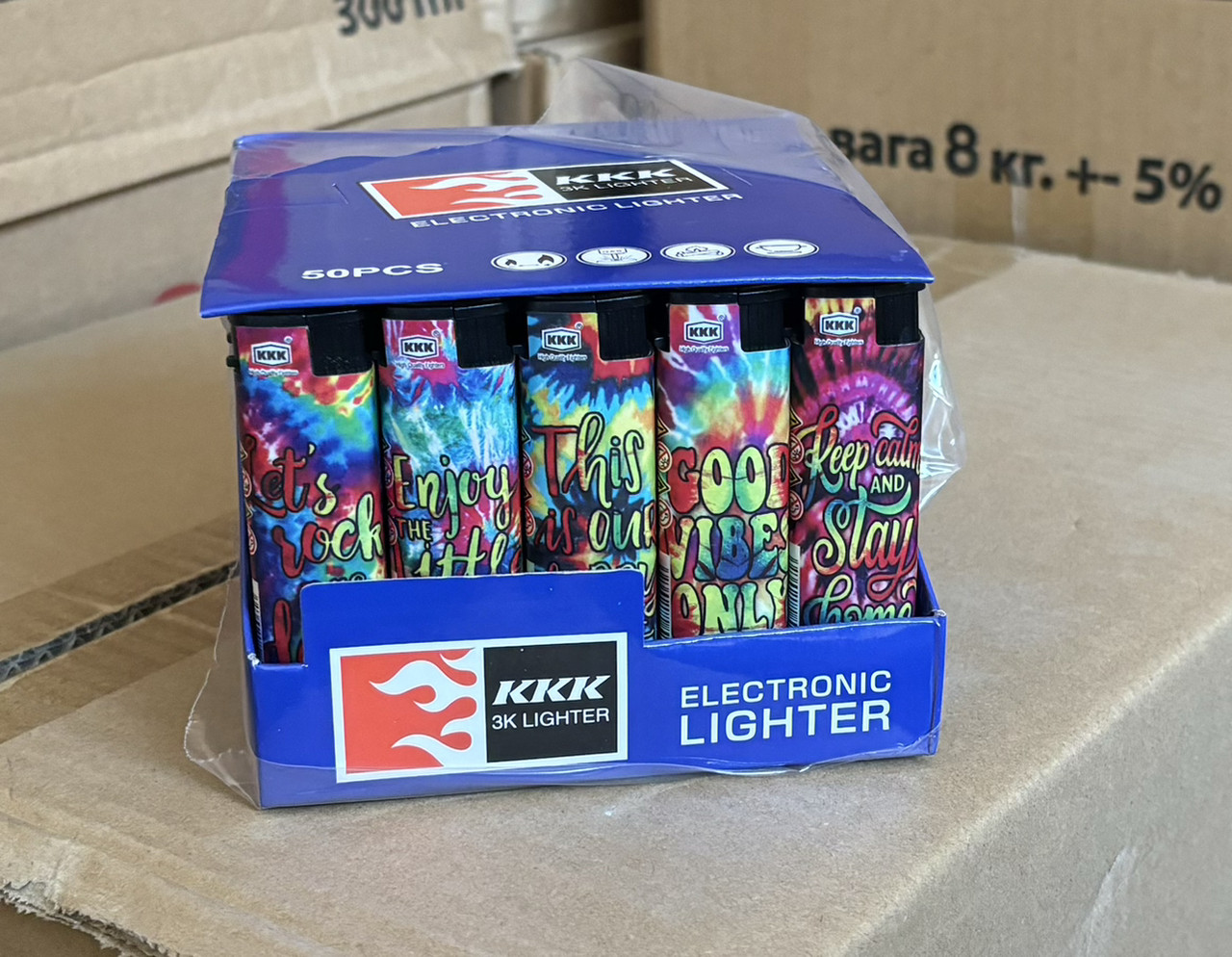 Турбо Запальнички ККК 50 шт. у блоці, фото 1