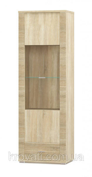 Вітрина 1В1Ш Грес , Меблі Сервіс, Дуб самоа