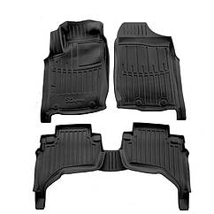 Килимки Stingray 3D для Mitsubishi L200 2006-2015 рр. Поліуретан (5 шт)