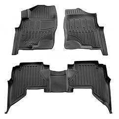 Килимки Stingray для Nissan Pathfinder R51 (2005-2014) Поліуретан (3 шт)