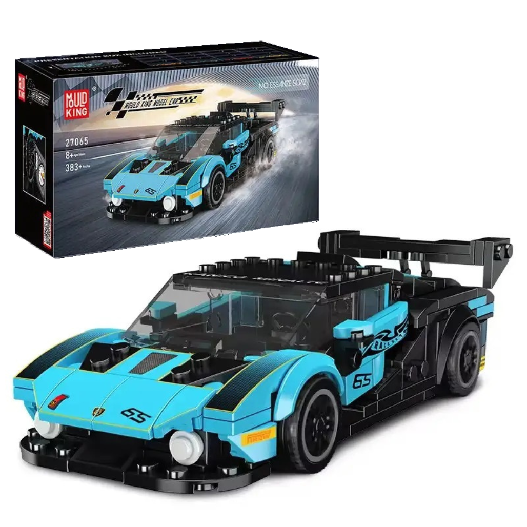 Конструктор Спортивна гоночна машина на 383 деталей, блакитна, фото 1