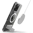 Чохол Caseology Capella Mag Kickstand Clear White Silver для iPhone 16 Pro ACS08184, фото 8