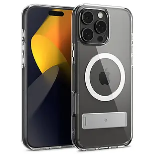 Чохол Caseology Capella Mag Kickstand Clear White Silver для iPhone 16 Pro Max ACS08054