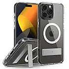 Чохол Caseology Capella Mag Kickstand Clear White Silver для iPhone 16 Pro ACS08184, фото 3