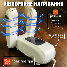 Електросушарка для кросівок берц взуттєва, розкладна сушилка протигрибкова, підігрів для взуття Hechpro (dryer)