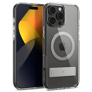 Чохол Caseology Capella Mag Kickstand Clear Gray для iPhone 16 Pro Max ACS08055