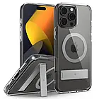 Чохол Caseology Capella Mag Kickstand Clear Gray для iPhone 16 Pro ACS08185, фото 9